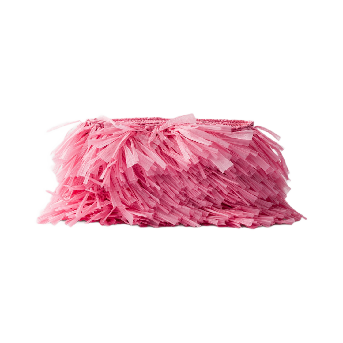 프라다 미디움 프린지 크로쉐 클러치 페탈 핑크(Prada Medium Fringed Crochet Clutch Petal Pink) - 2