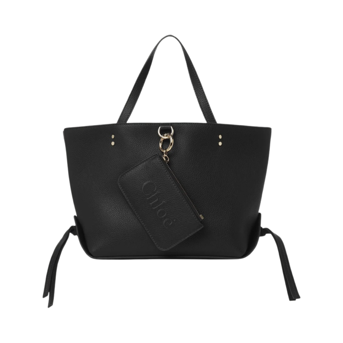 끌로에 센스 스몰 이스트 웨스트 토트백 블랙(Chloe Sense Small East West Tote Bag Black) - 1