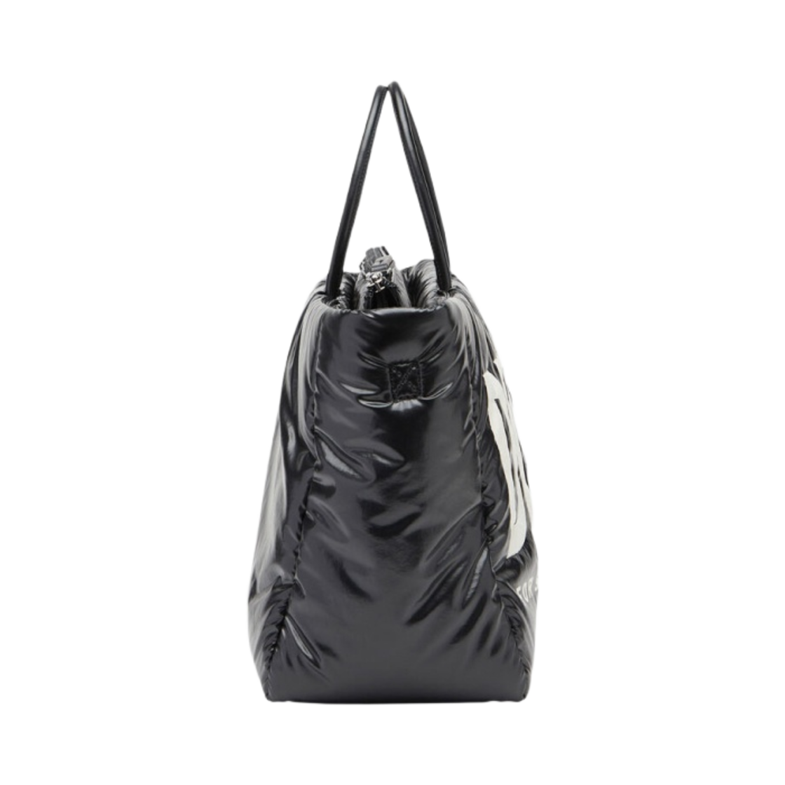 디젤 퍼프 DSL 미디움 토트백 인레이드 로고 블랙(Diesel Puff DSL Medium Tote Bag with Inlaid Logo Black) - 2
