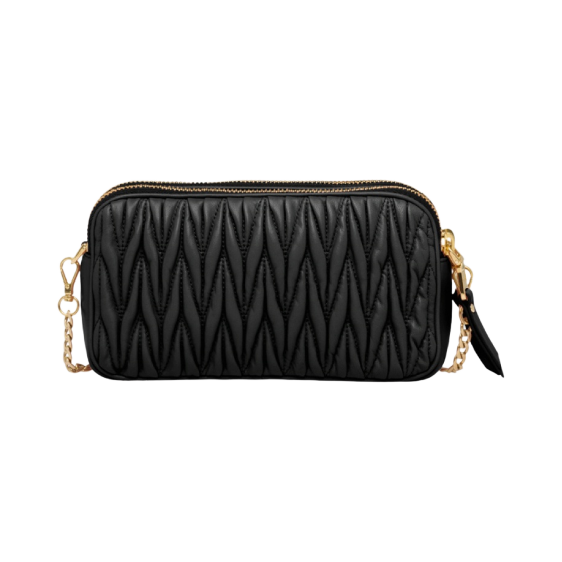 미우 미우 마테라쎄 나파 가죽 미니백 블랙(Miu Miu Matelasse Nappa Leather Mini Bag Black) - 2
