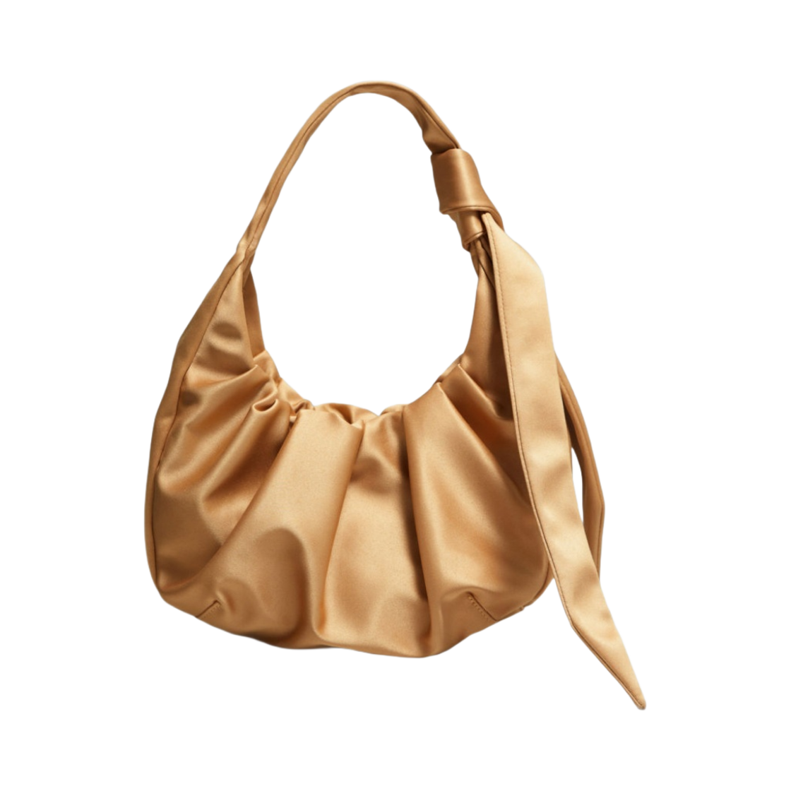 앤아더스토리즈 새틴 숄더백 골드(& Other Stories Satin Shoulder Bag Gold)
