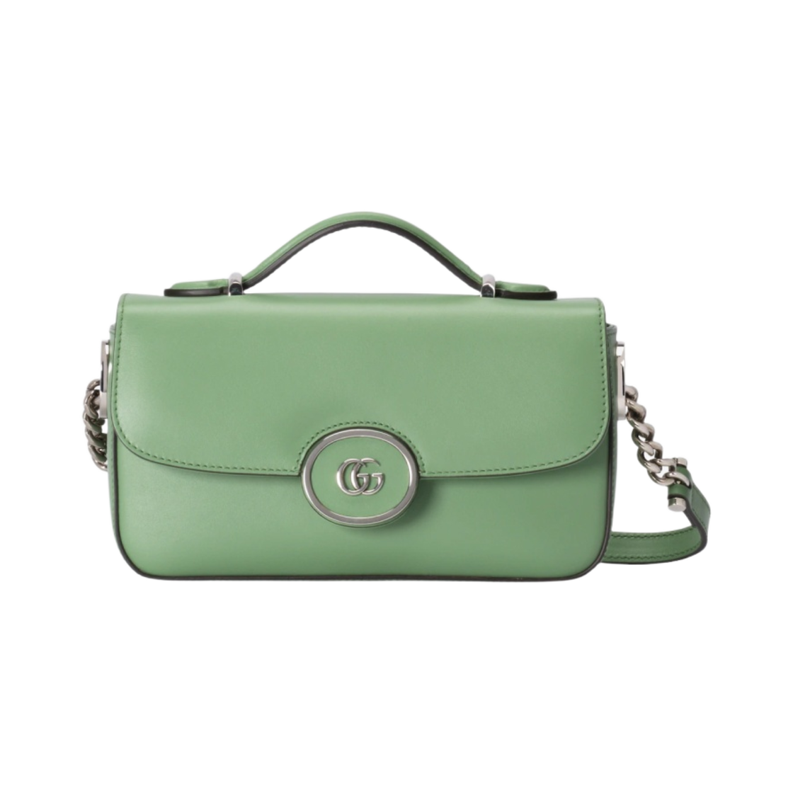 구찌 쁘띠 GG 미니 숄더백 라이트 그린 레더(Gucci Petite GG Mini Shoulder Bag Light Green Leather) - 1