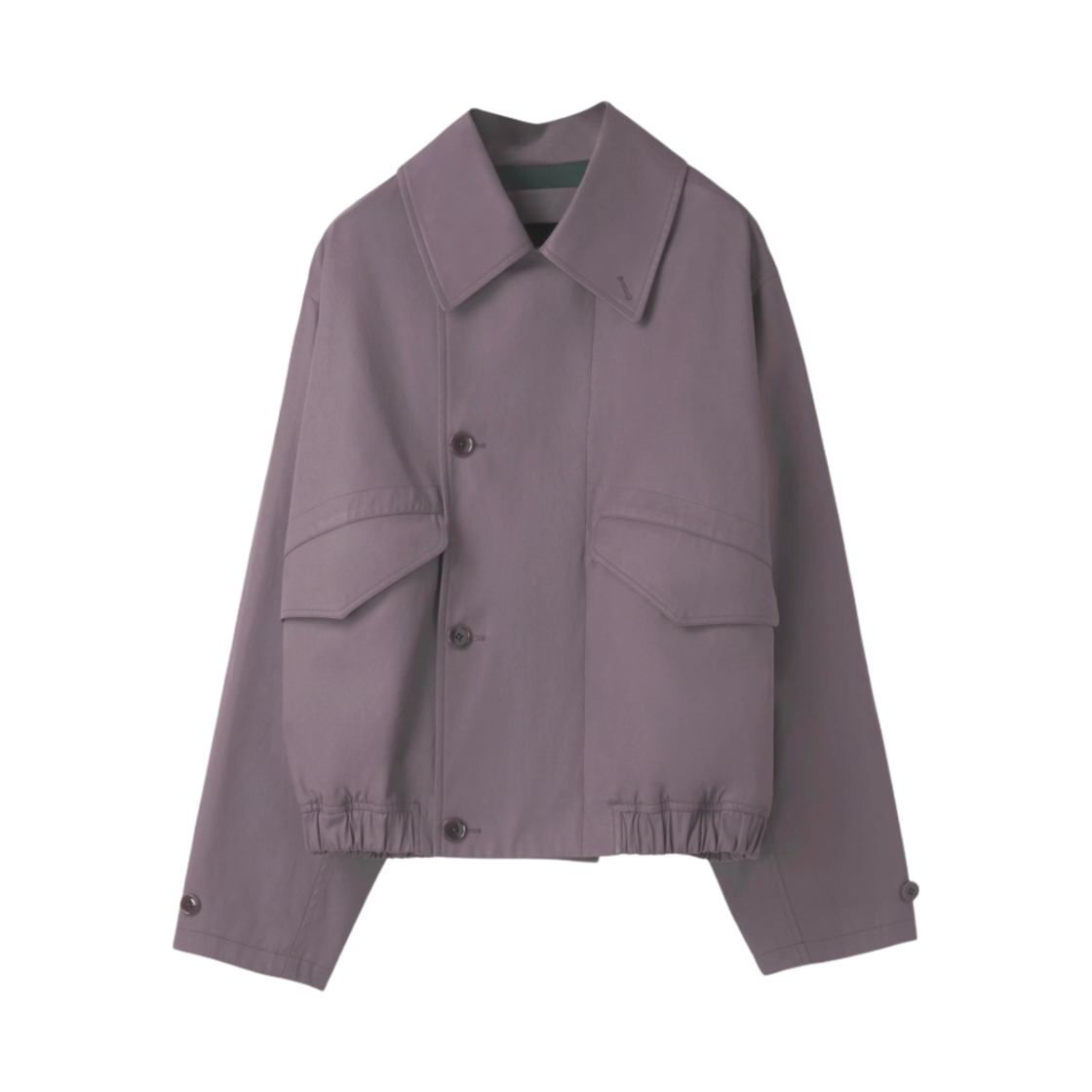 르메르 발수 소재 코티드 코튼 박시 블루종 딥 모브(Lemaire Water Repellent Coated Cotton Boxy Blouson Deep Mauve) - 1