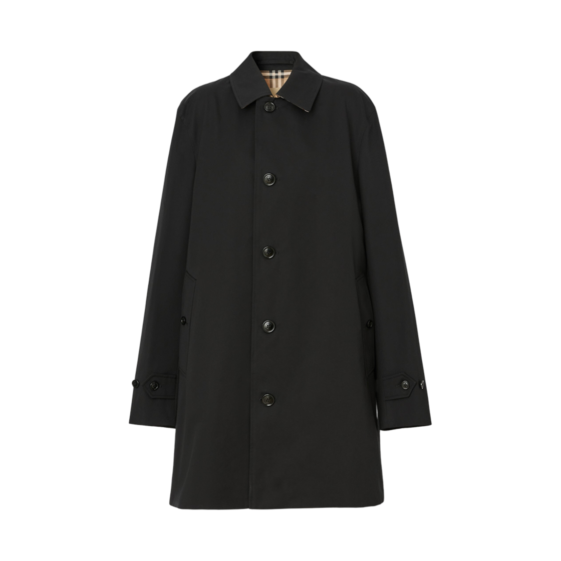 버버리 숏 패딩턴 헤리티지 카 코트 블랙(Burberry Short Paddington Heritage Car Coat Black) - 1