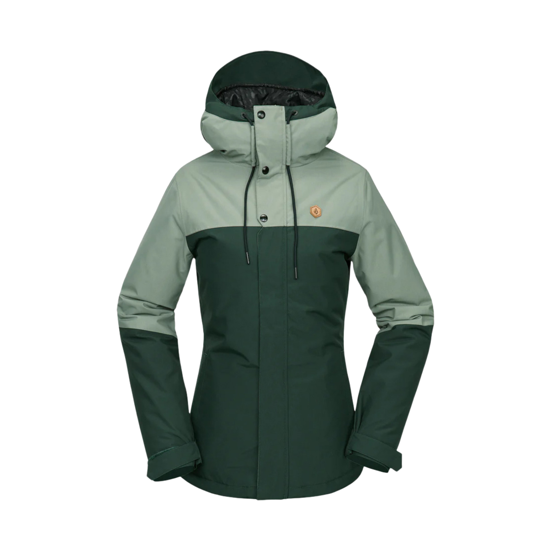 VU244JS509GE Volcom Womens Bolt Ins Jacket Dark Green