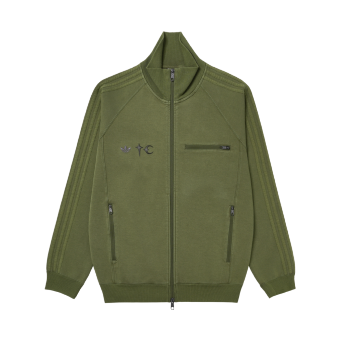 아디다스 x 떠그 클럽 트랙탑 포커스 올리브 - KR 사이즈(Adidas x Thug Club Track Top Focus Olive - KR Sizing)