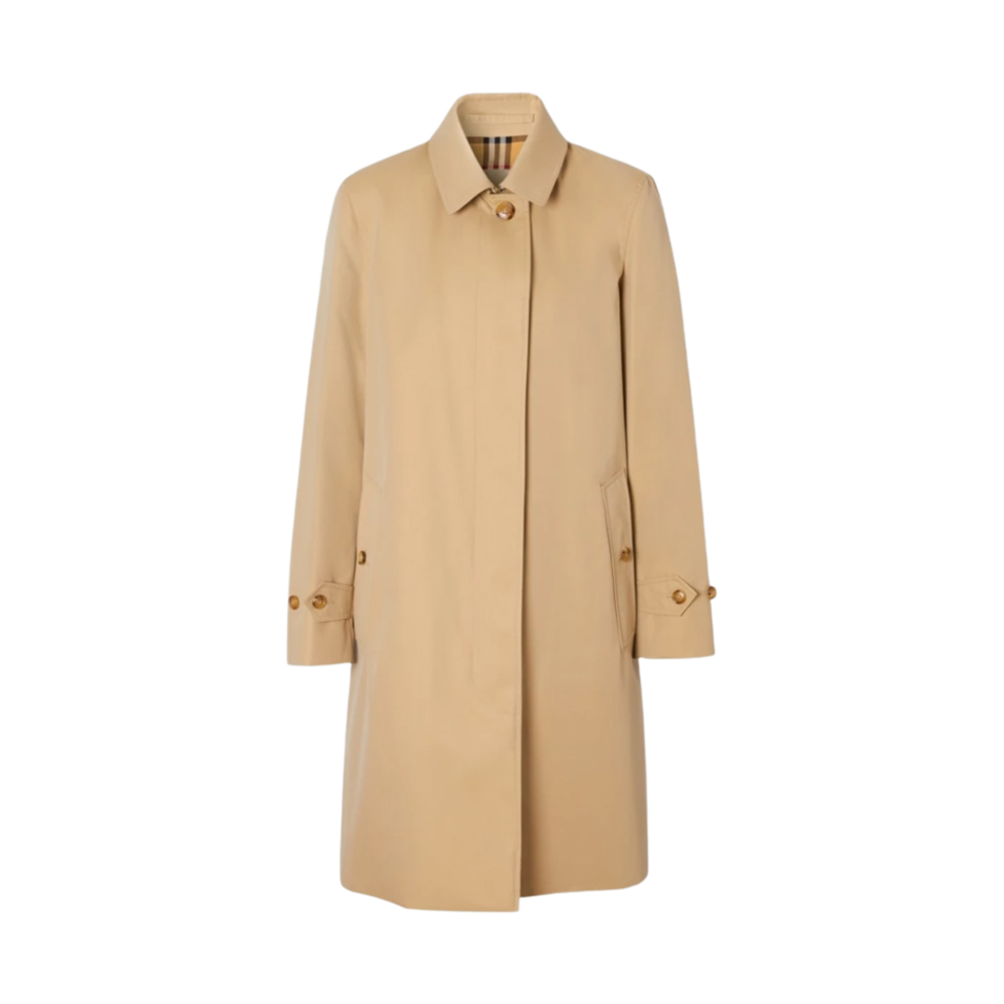 (W) 버버리 더 핌리코 헤리티지 카 코트 허니((W) Burberry The Pimlico Heritage Car Coat Honey) - 1