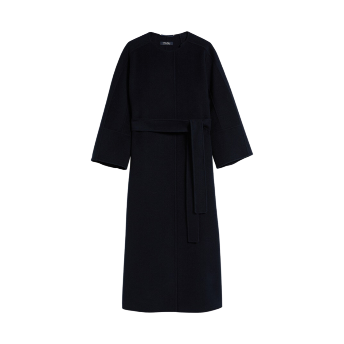 (W) S 막스마라 인디아 롱 울 코트 미드나잇블루((W) S Max Mara India Long Wool Coat Midnightblue) - 1