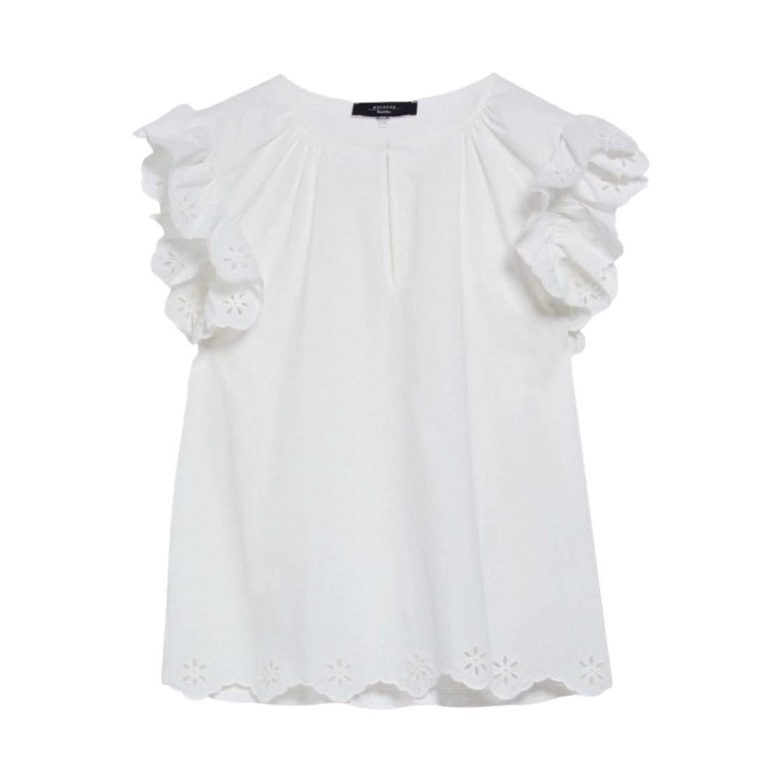 (W) 위켄드 막스마라 지우리오 코튼 포플린 블라우스 화이트((W) Weekend Max Mara Giulio Cotton Poplin Blouse White) - 1
