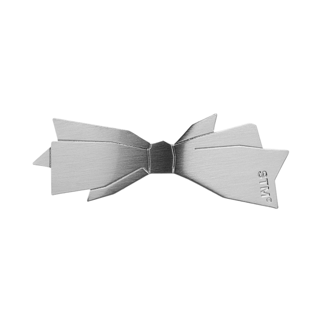 no442s Sentiments No.442 Ribbon Hair Pin Silver