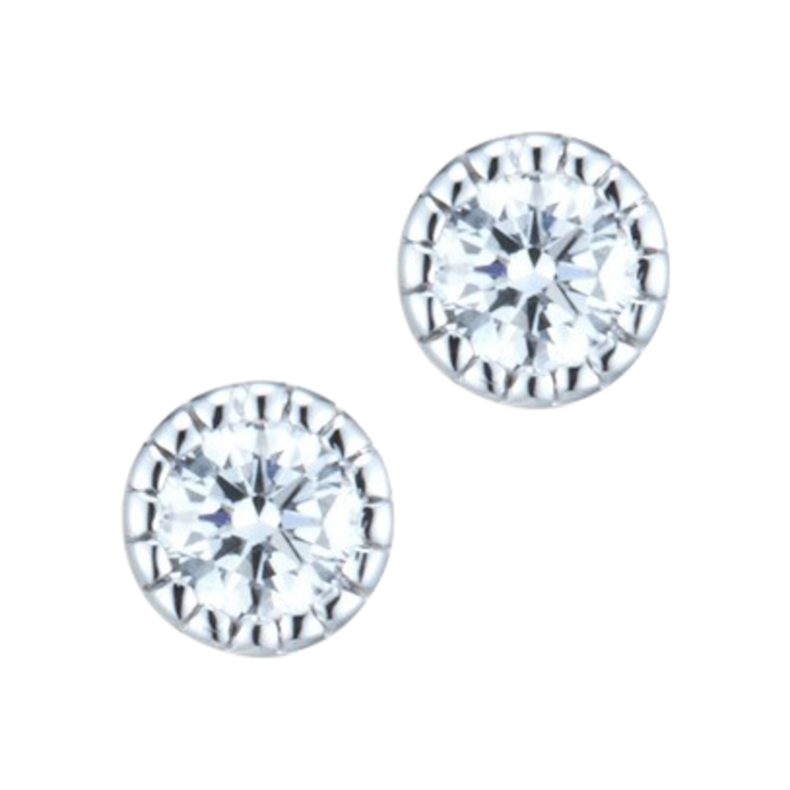 미꼬 우먼 제니퍼 0.1 캐럿 Si2 다이아몬드 이어링 화이트골드(Miko Women Jenifer 0.1 Carat Si2 Diamond Earring White Gold)