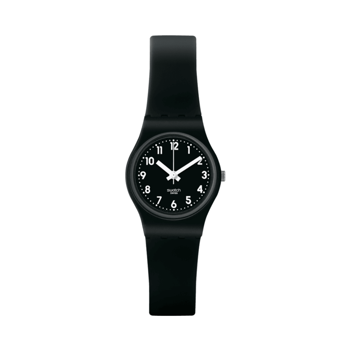 (W) 스와치 싱글 25mm 쿼츠 블랙((W) Swatch Single 25mm Quartz Black)
