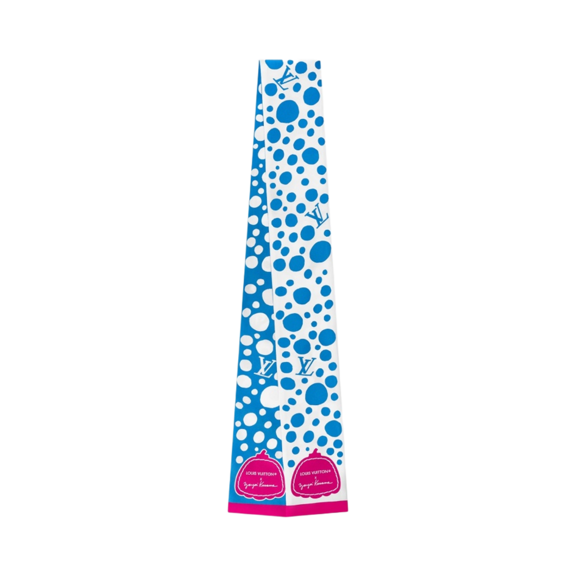 (W) 루이비통 x 야요이 쿠사마 인피니티 닷 방도 블루 화이트((W) Louis Vuitton x YK Infinity Dots Bandeau Blue White) - 1