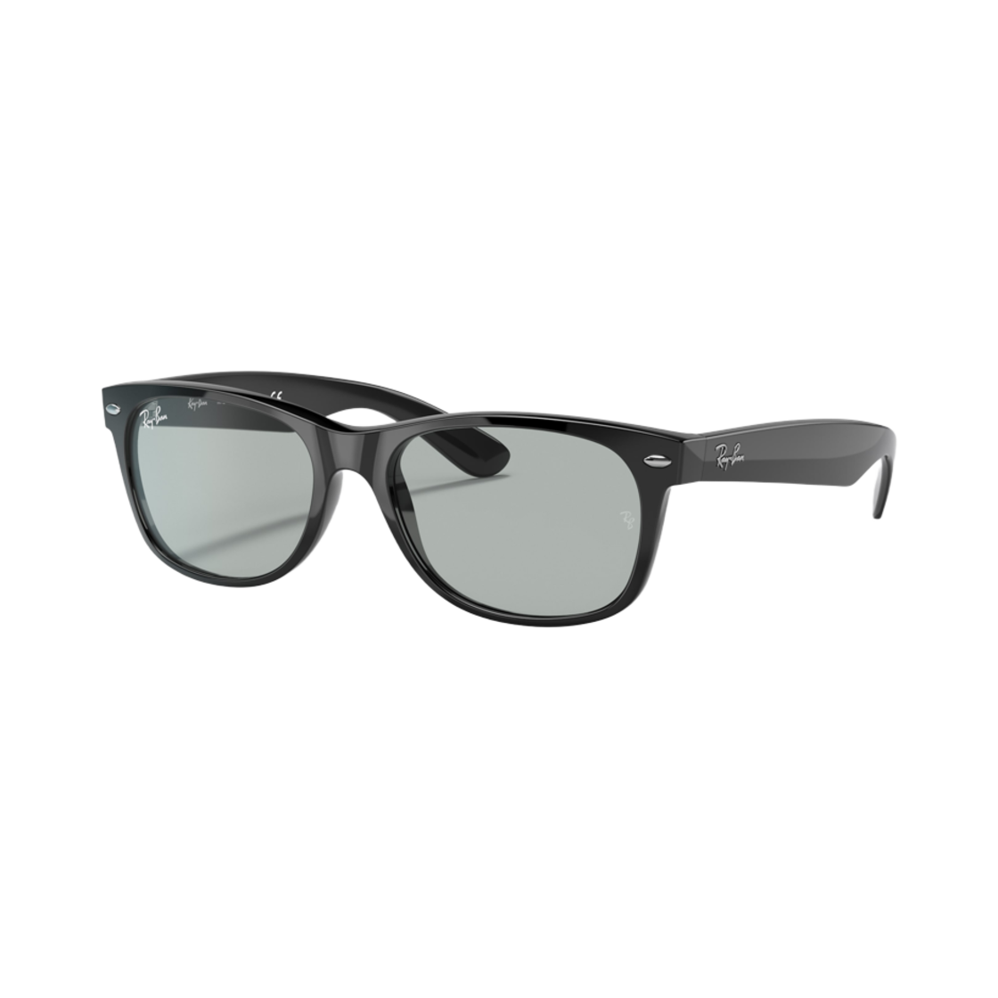 레이밴 뉴 웨이페어러 폴리쉬드 블랙 프레임 라이트 그레이 렌즈 로우 브릿지 핏(Ray-Ban New Wayfarer Polished Black Frame Light Grey Lenses Low Bridge Fit)