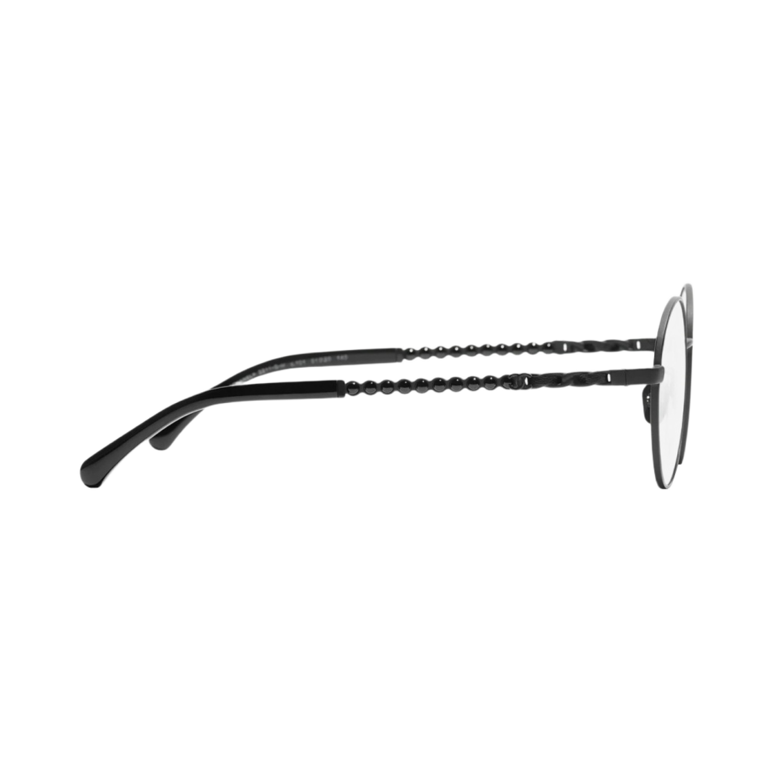 샤넬 프레임 메탈 글래스 펄 & 블랙(Chanel Round Eyeglasses Metal Glass Pearls & Black) - 3