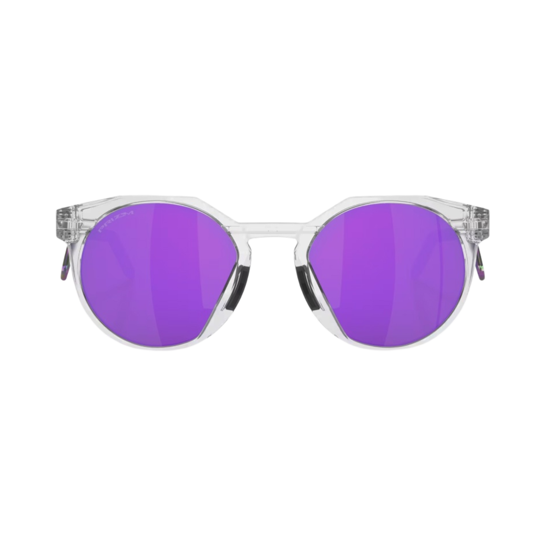 오클리 HSTN 메탈 매트 클리어 프레임 프리즘 바이올렛 렌즈 하이 브릿지 핏(Oakley HSTN Metal Matte Clear Frame Prizm Violet Lenses High Bridge Fit) - 1