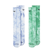 Nike Everyday Plus Cushioned Tie-Dye Crew Socks Multi Color (2 Pack/Korean Ver.)