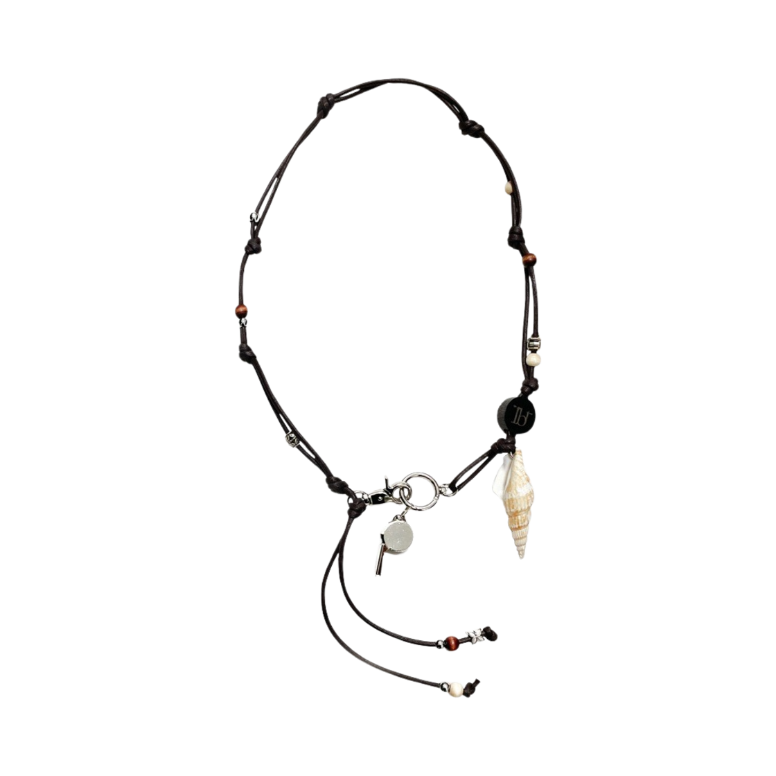 루바티 콘치 휘슬 스트랩 키체인 브라운(Rubati Conch Whistle Strap Key Chain Brown)