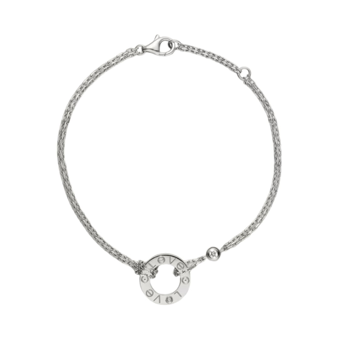 (W) 까르띠에 러브 브레이슬릿 화이트 골드((W) Cartier Love Bracelet White Gold) - 1