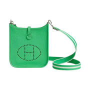 Hermes Evelyne 16 Amazone Bag Clemence & Palladium Vert Comics Vert Fizz