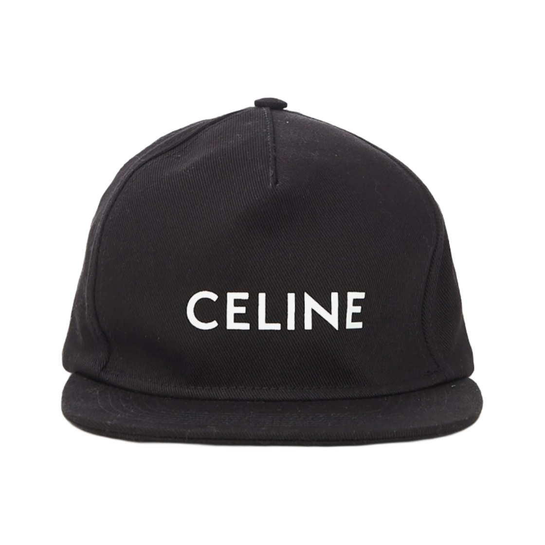 셀린느 코튼 로고 프린트 스냅백 캡 블랙(Celine Logo Print Snapback Cap in Cotton Black) - 1