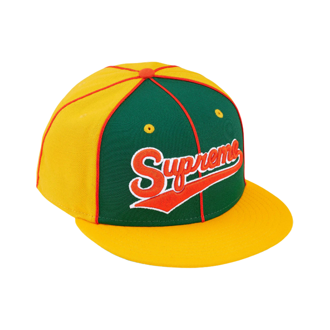 - Supreme Piping Script Logo New Era Yellow - 25SS