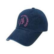 Allincomplete Round Logo Ball Cap Dark Blue Denim