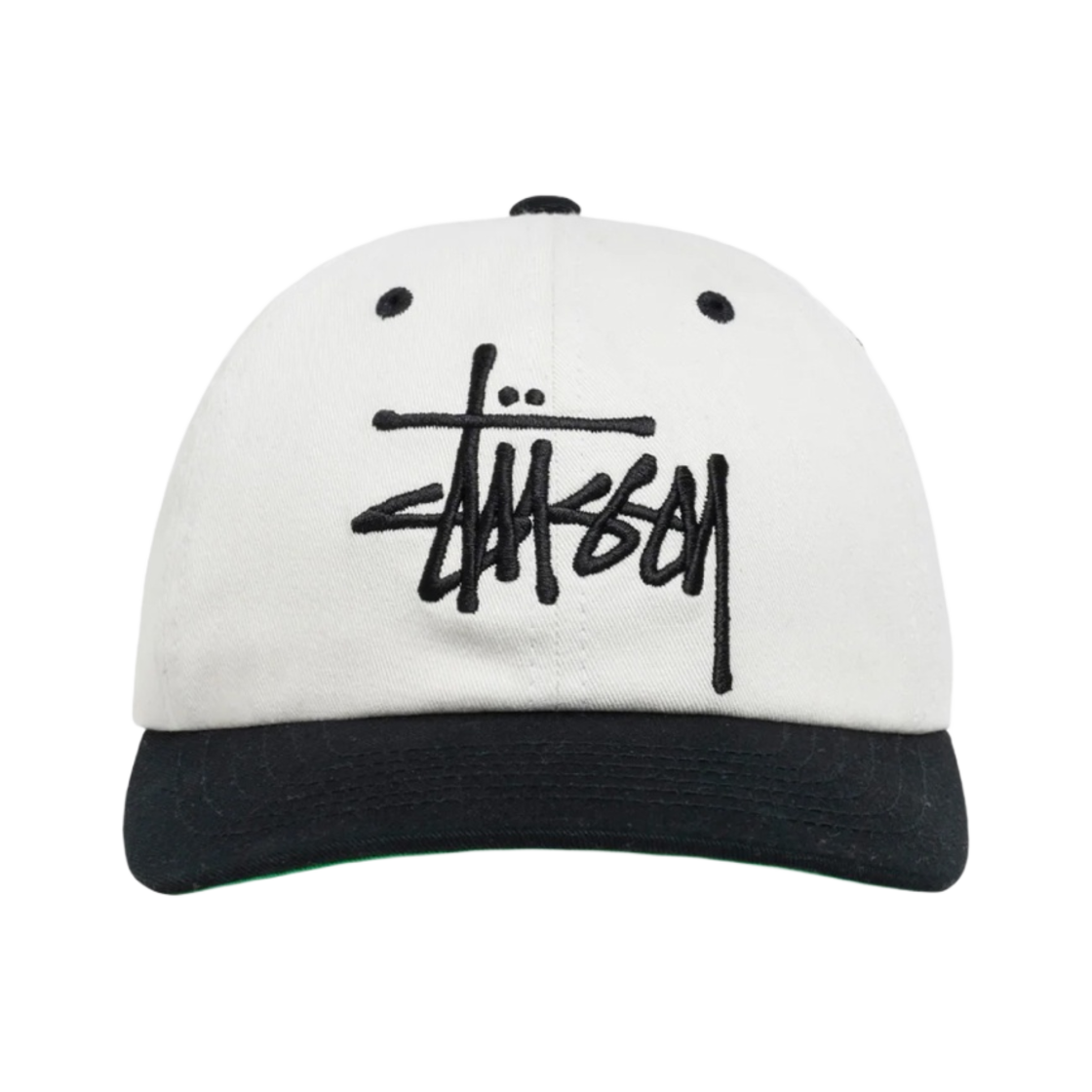 스투시 로우 프로파일 빅 베이직 스냅백 내추럴 블랙