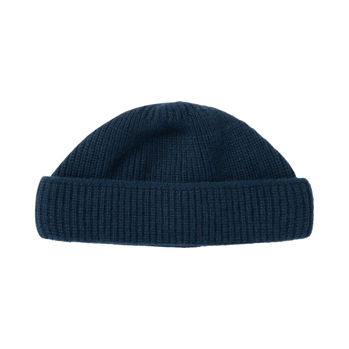 RML24FWMWNV Merino Wool Double Cuff Watchcap Navy