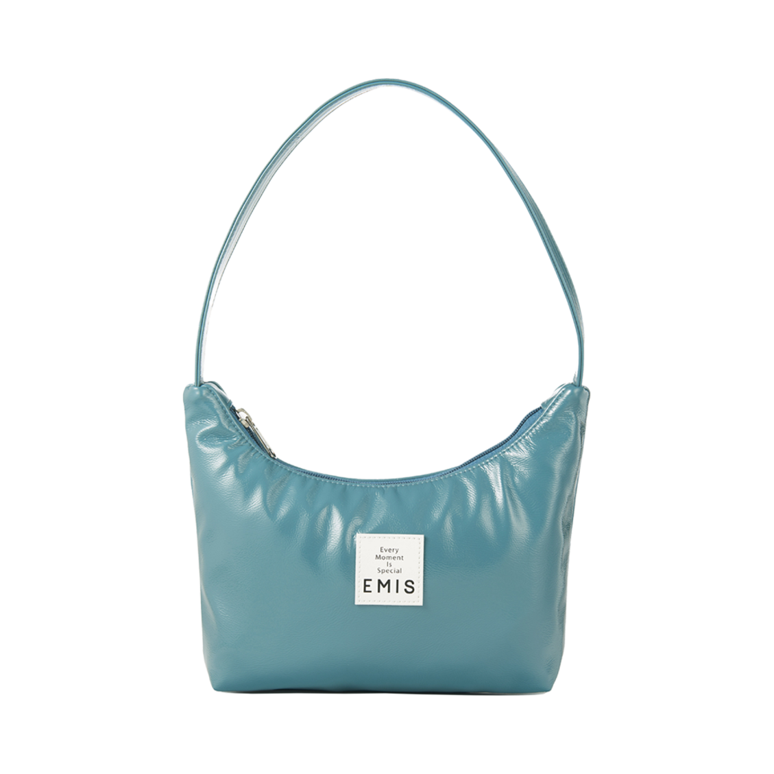 이미스 에나멜 호보백 블루(Emis Enamel Hobo Bag Blue) - 1