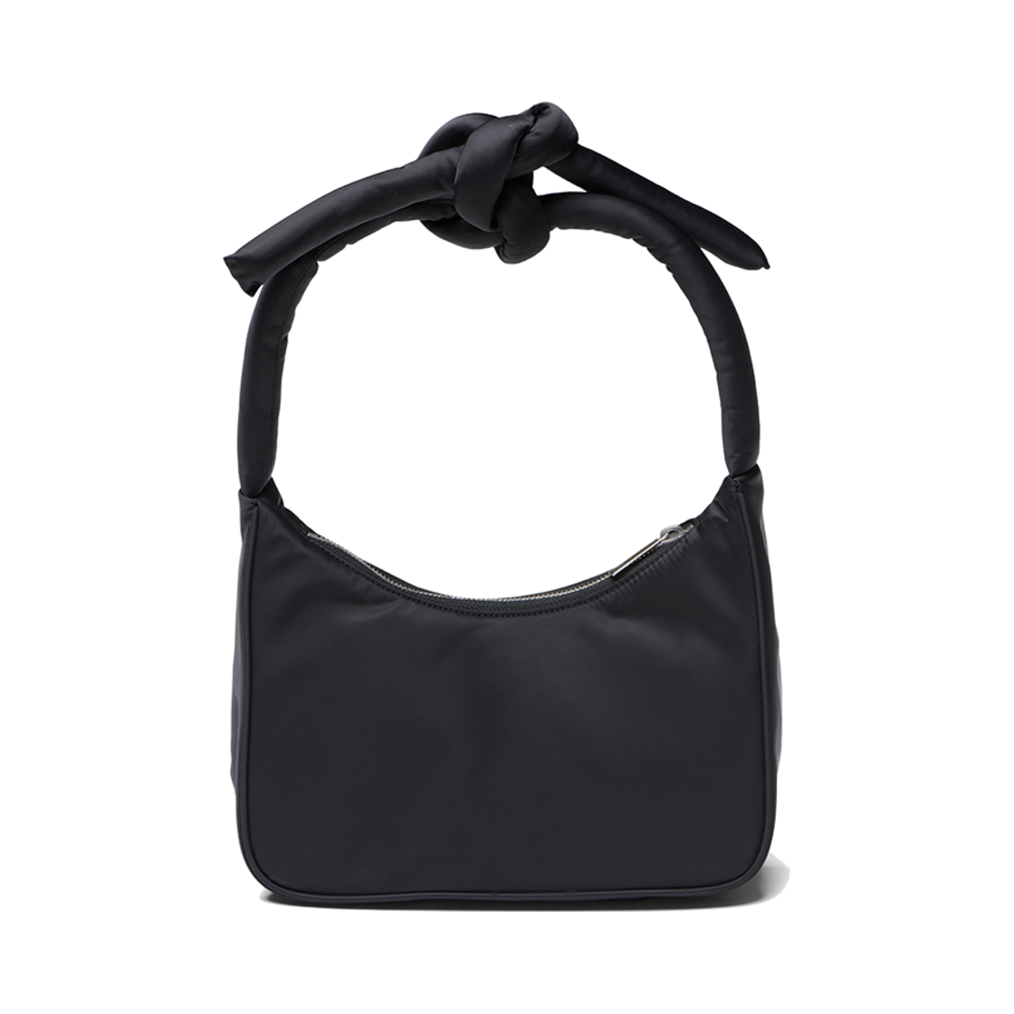 고엔제이 리사이클 나일론 노트 스트랩 숄더백 블랙(GOEN.J Recycled Nylon Knot Strap Shoulder Bag Black)