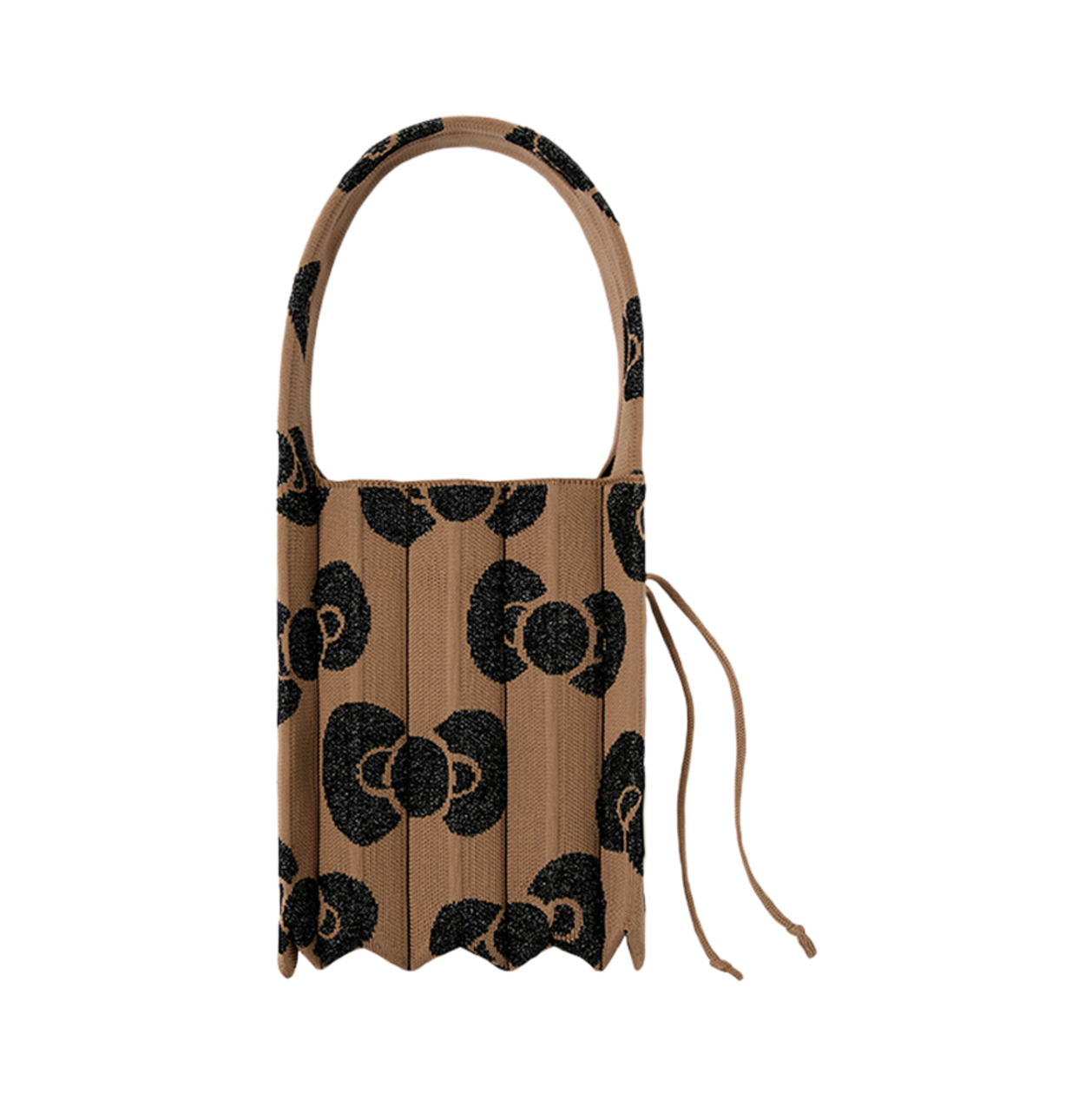 조셉앤스테이시 럭키 플리츠 니트 스몰 레오파드 헬로키티 탄 브라운(Joseph&Stacey Lucky Pleats Knit S Leopard Hello Kitty Tan Brown)