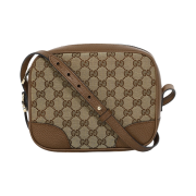 Gucci GG Canvas Disco Bag Beige Brown