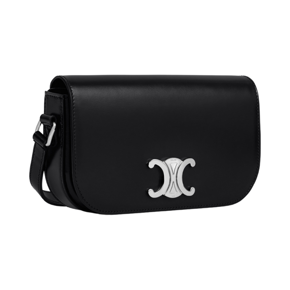 셀린느 스몰 크로스바디 백 트리옹프 샤이니 카프스킨 블랙(Celine Small Crossbody Bag Triomphe in Shiny Calfskin Black) - 2