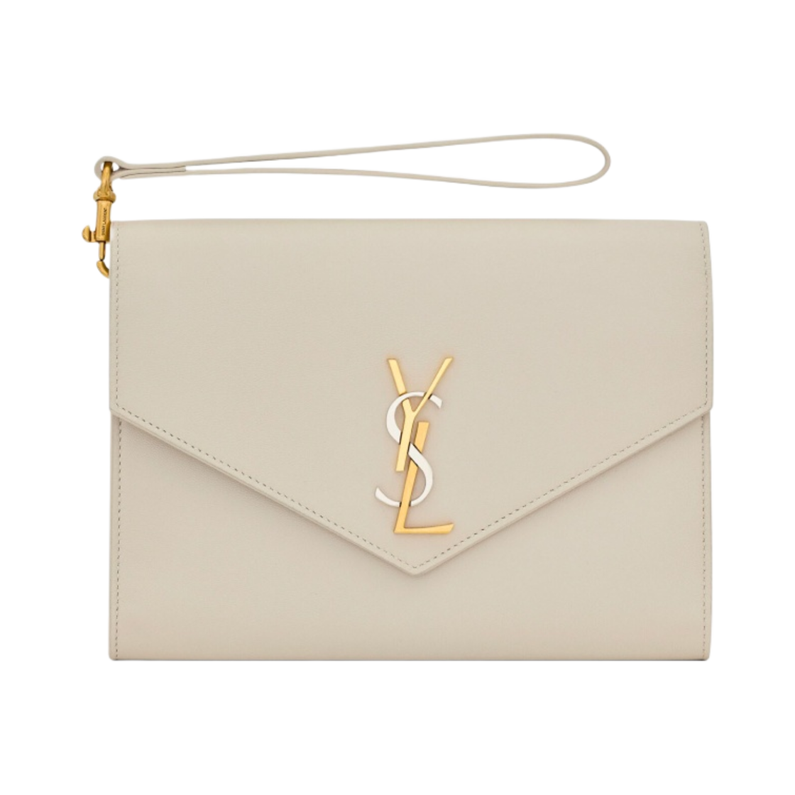 생로랑 카산드라 플랩 파우치 스무스 레더 블랑 빈티지(Saint Laurent Cassandre Flap Pouch In Smooth Leather Blanc Vintage) - 1