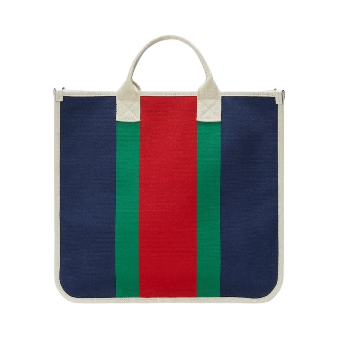 (키즈) 구찌 캔버스 패브릭 웹 토트백 블루 레드((Kids) Gucci Canvas Fabric Web Tote Bag Blue Red) - 2
