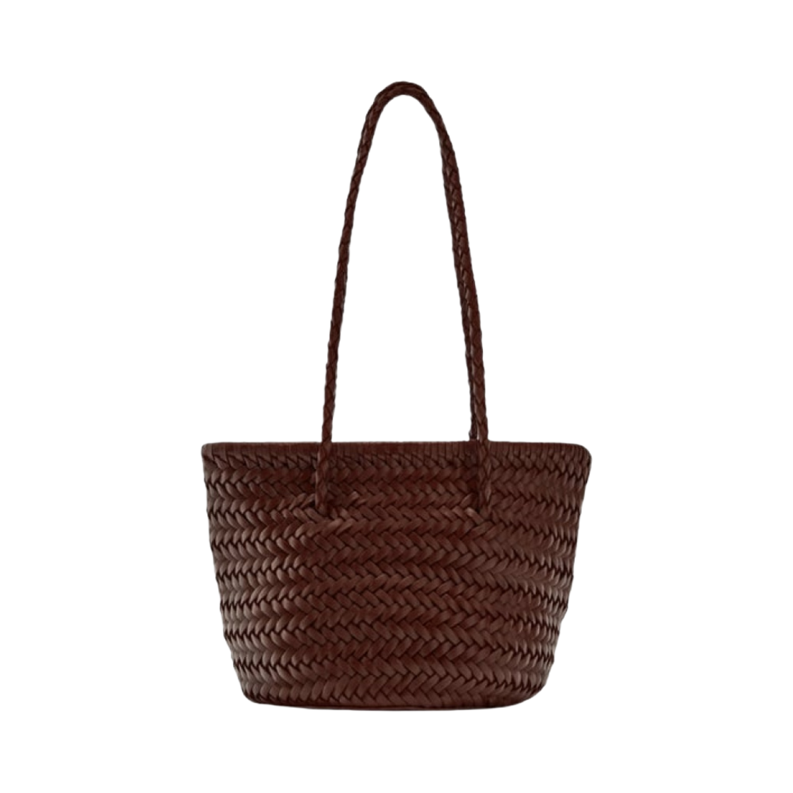 6716/010/105 Zara Braided Leather Bag Brown