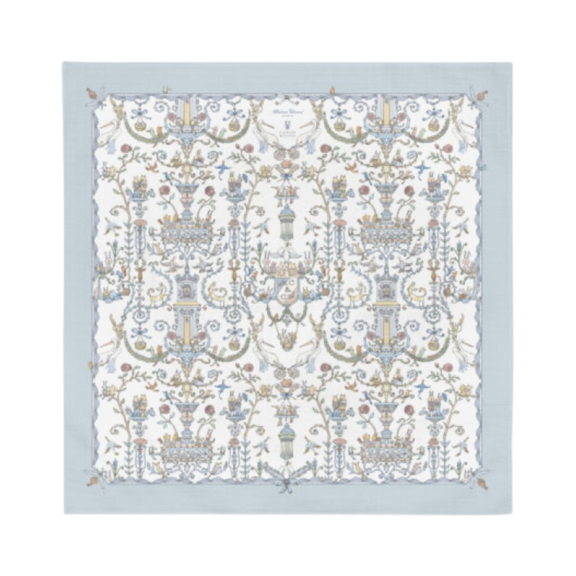 아뜰리에 슈 까레 트왈 드 쥬이 블루 아뜰리에 슈 & 케이틀린 윌슨(Atelier Choux Carre Toile De Jouy Blue Atelier Choux & Caitlin Wilson)