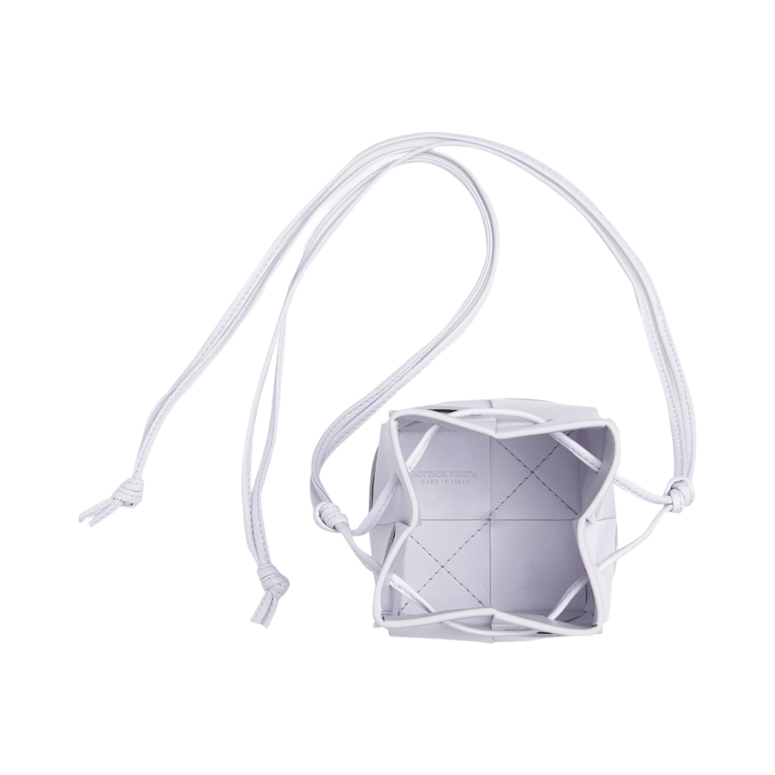 보테가 베네타 미니 레더 카세트 버킷백 머스 워시드(Bottega Veneta Mini Leather Cassette Bucket Bag Mirth Washed) - 3