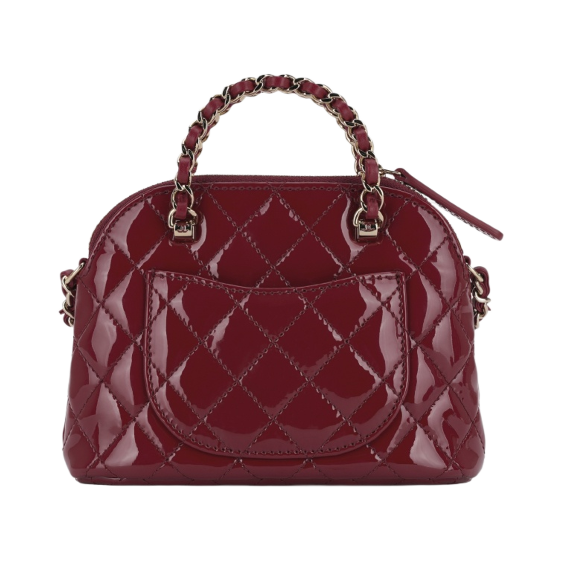 샤넬 체인 달린 미니백 페이턴트 카프스킨 & 골드 메탈 레드(Chanel Clutch with Chain Patent Calfskin & Gold Red) - 2