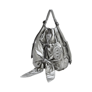 Athe Vanessabruno Ruban Backpack And Shoulder Bag Large Glossy Grey