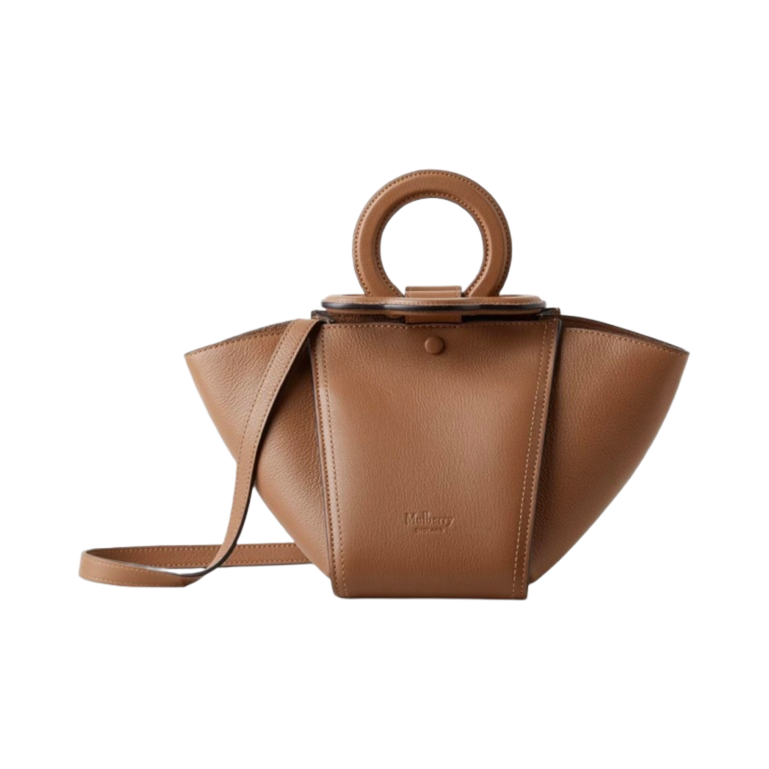 멀버리 실키 카프 미니 라이더스 탑 핸들백 티크(Mulberry Silky Calf Mini Riders Top Handle Bag Teak)