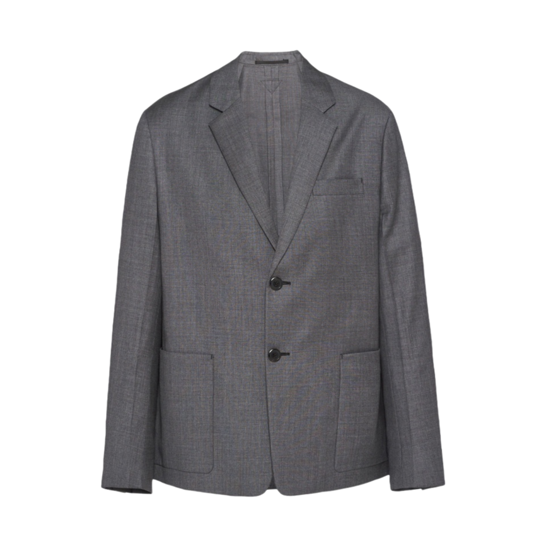 프라다 싱글 브레스티드 울 자켓 슬레이트 그레이(Prada Single-Breasted Wool Jacket Slate Gray) - 1