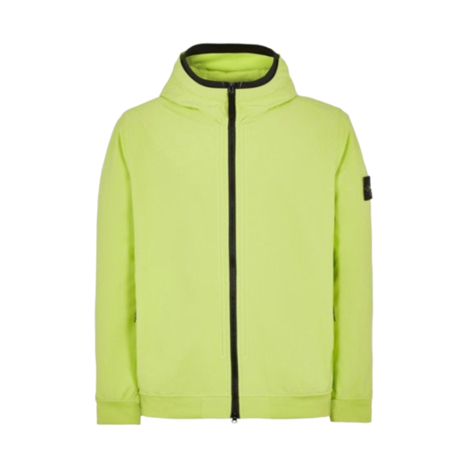 Stone Island 40427 Light Soft Shell Hooded Blouson Lemon - 22SS
