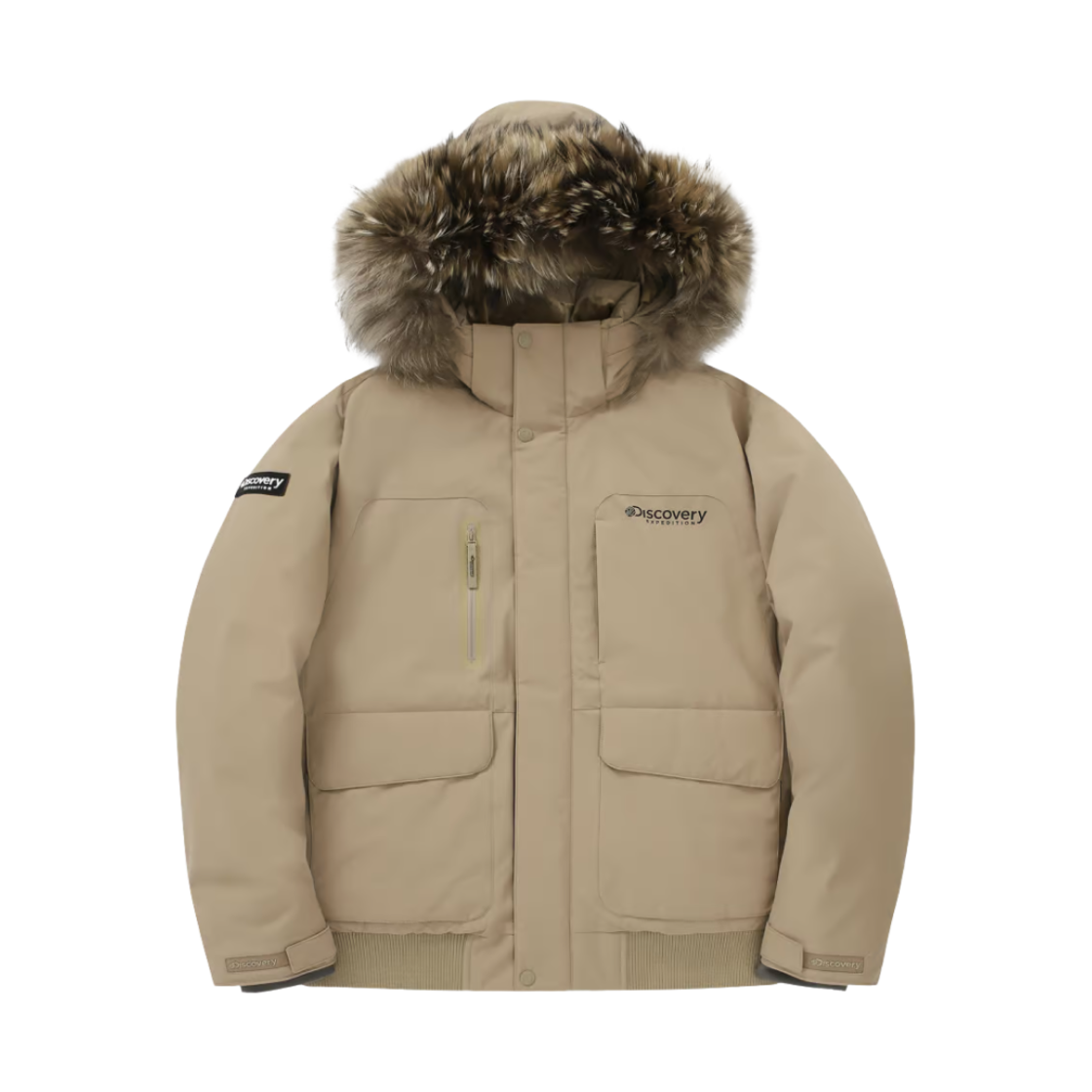 디스커버리 익스페디션 밀포드 구스 숏 다운 자켓 베이지(Discovery Expedition Milford Goose Short Down Jacket Beige)
