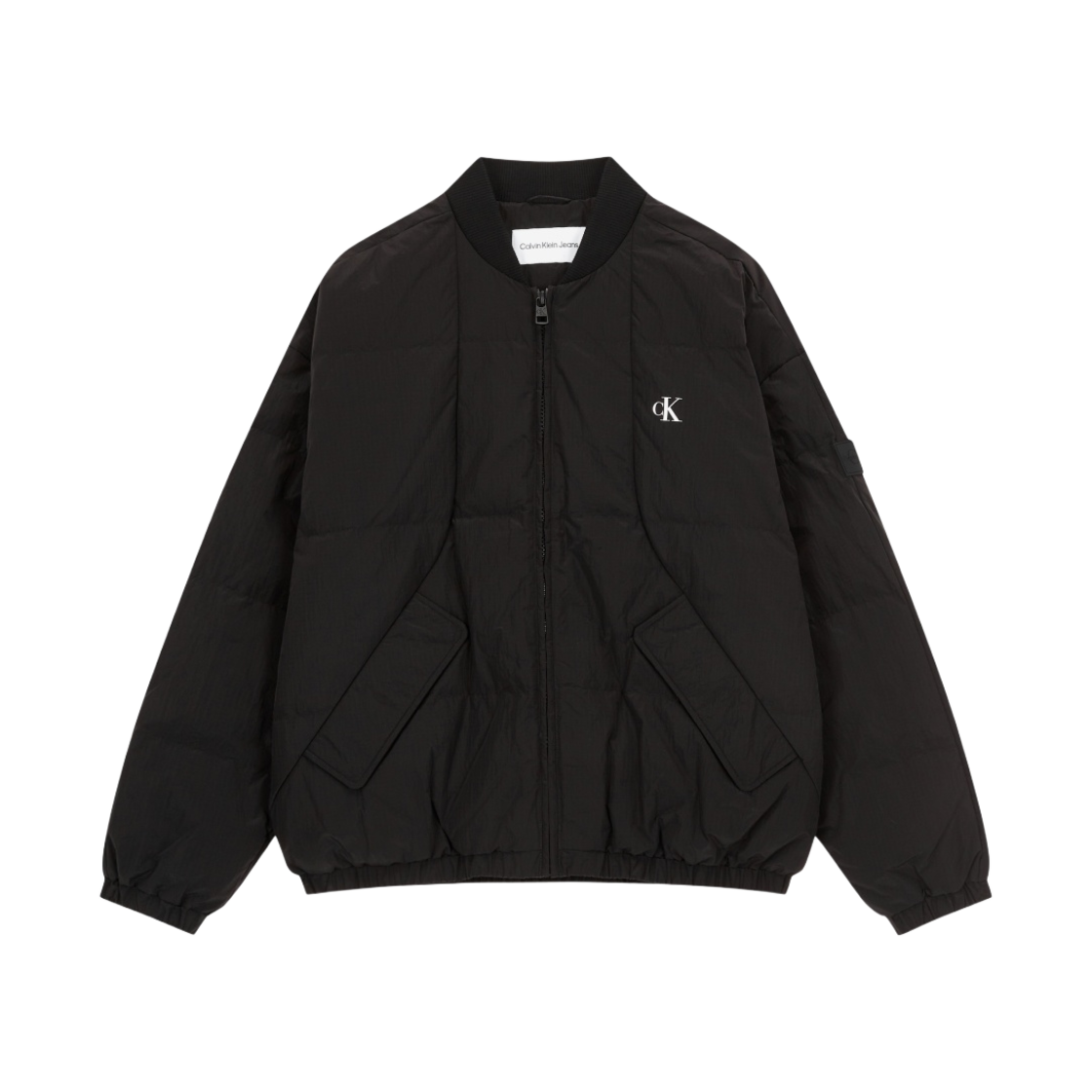 Gomez Bomber Jacket Outline Logo Jacket Calvin Klein Bomber Jacket