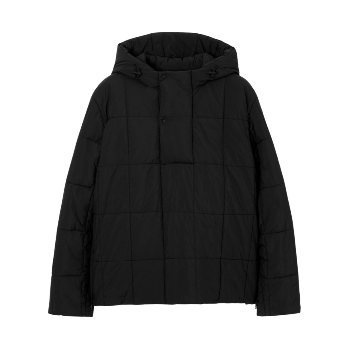 버버리 퀼티드 나일론 하프집 자켓 블랙(Burberry Quilted Nylon Half-Zip Jacket Black) - 1