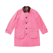 Supreme x Burberry Leather Collar Trench Pink - 22SS