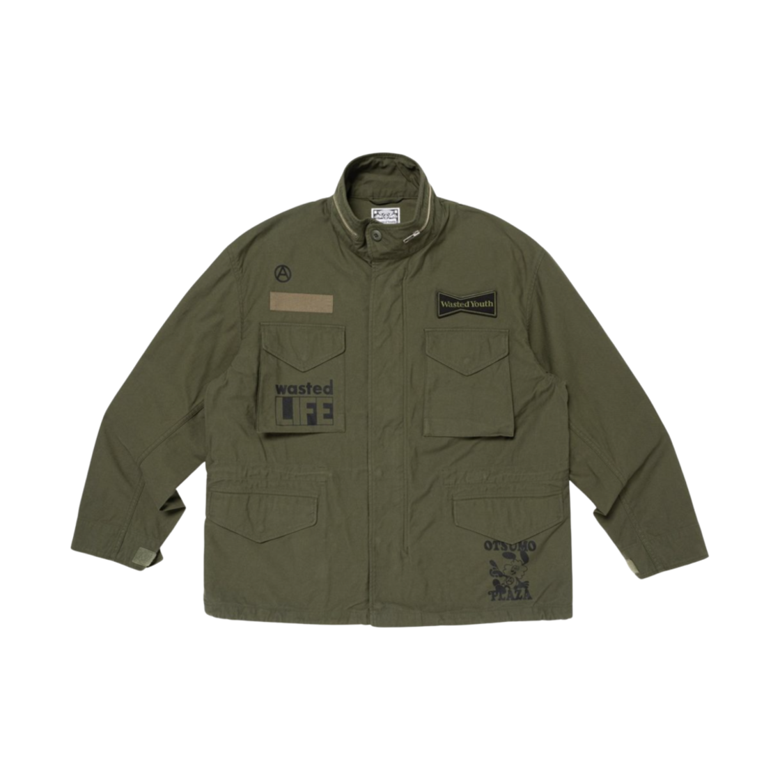 - Verdy Wasted Youth Military Jacket Olive Drab - Otsumo Plaza Exclusive