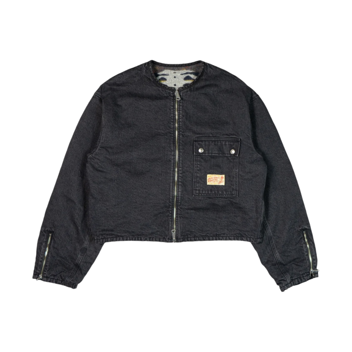 kapital ボーン リバーシブル モトクロス デニムジャケット ブラック3 KAPITAL(キャピタル) Bone Lining Reversible Motocross Jacketボーン